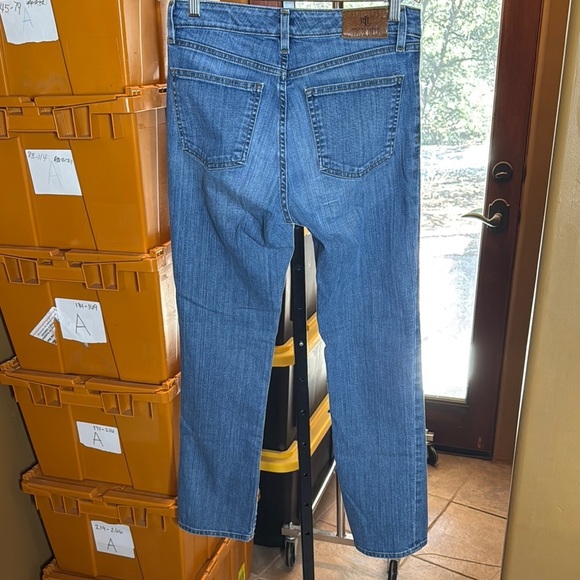 Ralph Lauren Black Label Mid-Rise Straight Ocean Blue Jean Size 4 - Picture 8 of 8